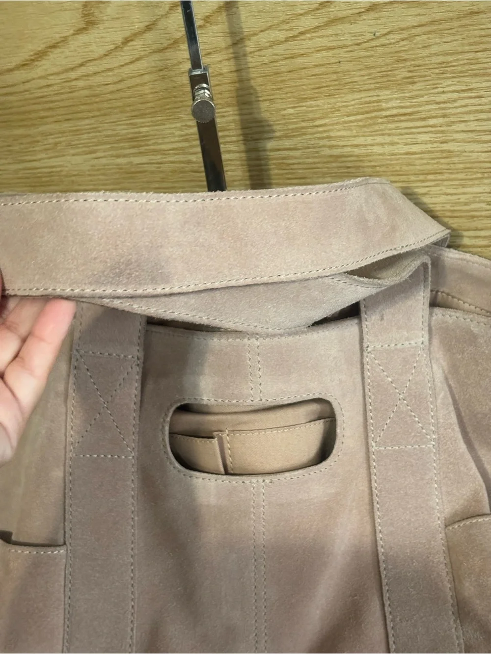 Free people Sand Suede Caravan Bag